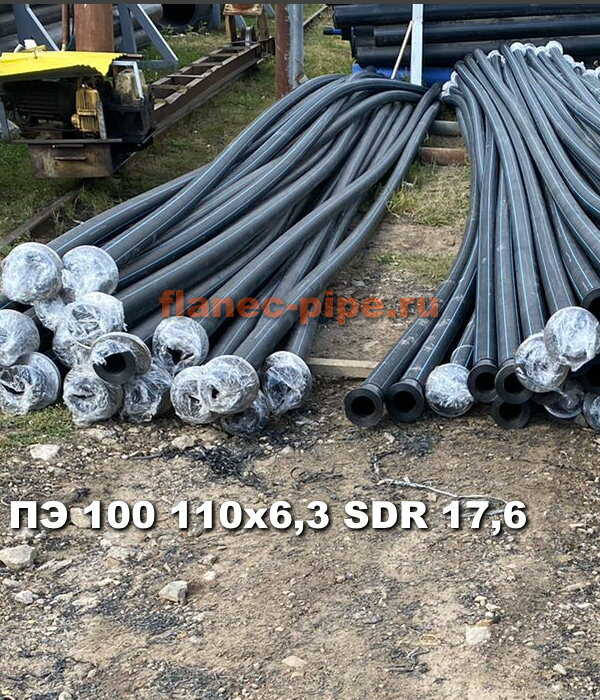 Труба ПЭ 100 110x6.3 мм SDR 17,6 во Владивостоке